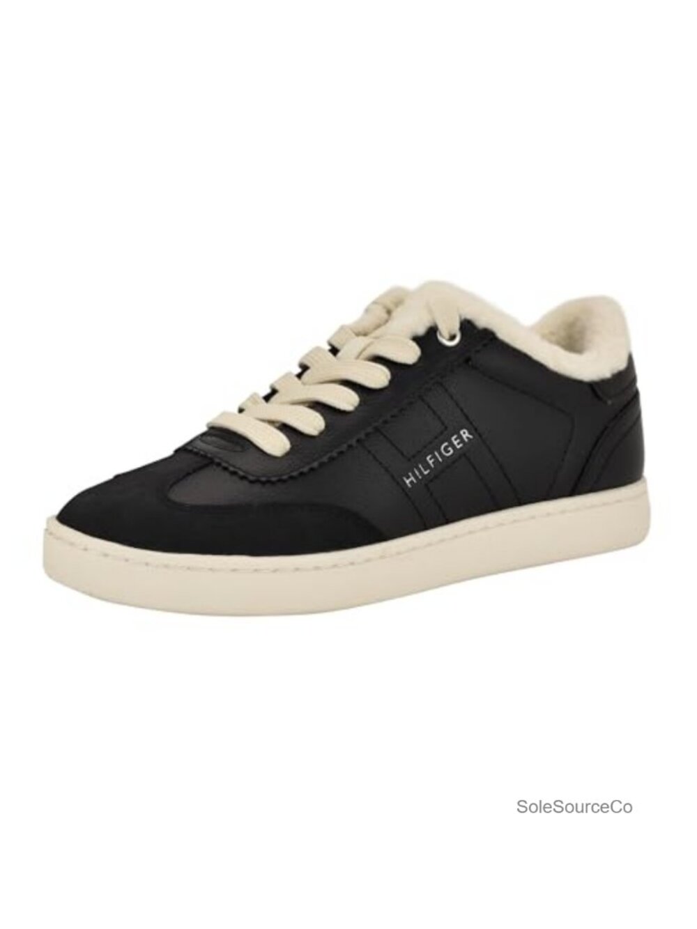Lace Up Round Toe Faux Shearling Sneakers Casual Athletic Shoes